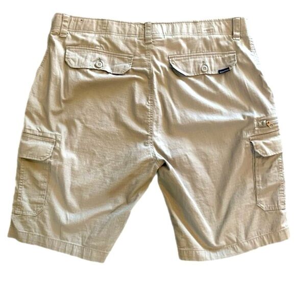 WEAR FIRST SHORTS MENS SIZE 42 KHAKI TAN RIPSTOP CARGO COTTON SPANDEX. - Picture 2 of 12